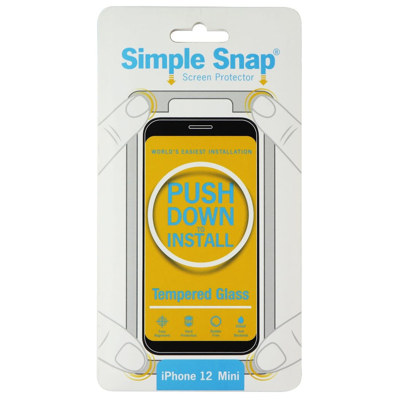 Simple Snap Tempered Glass Screen Protector Compatible with iPhone 12 Mini
