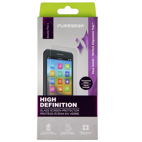 PureGear High Definition Tempered Glass for Alcatel Pixi 4 - Clear