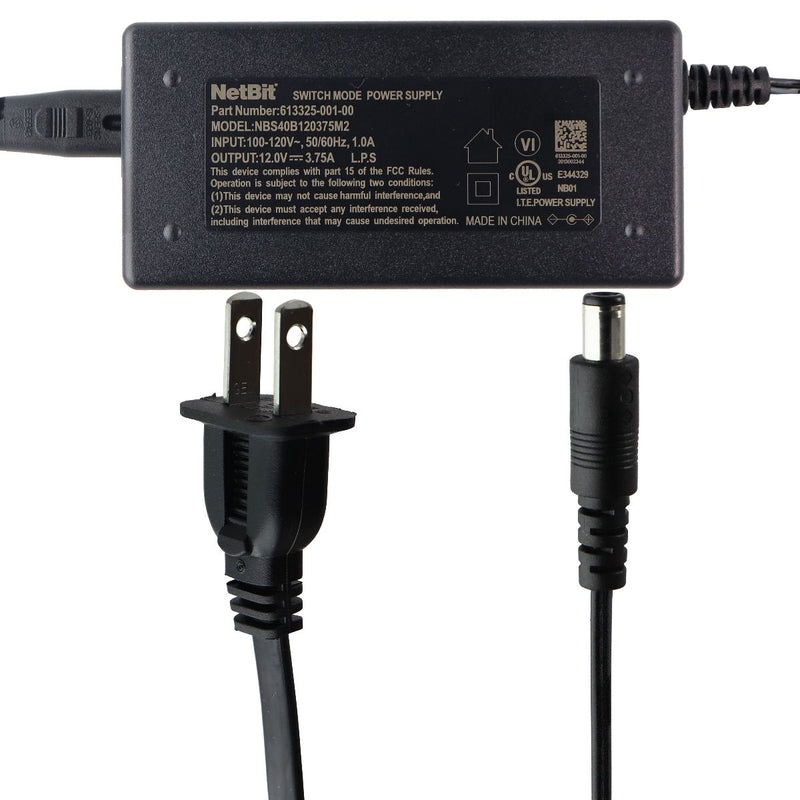 Arris NetBit 12V/3.75A Switch Mode Power Supply with Wall Plug (NBS40B120375M2)