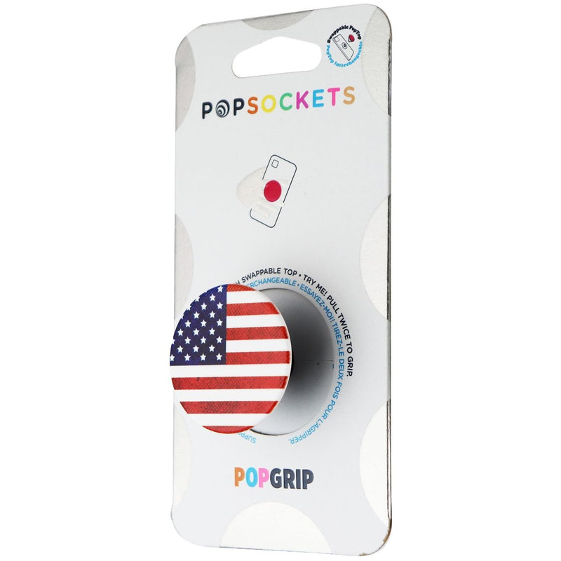 PopSockets PopGrip Expanding Stand and Grip with a Swappable Top - American Flag