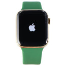 Apple Watch Series 6 (GPS + LTE) A2294 - 44mm Gold Stainless Steel/Green Sp Band