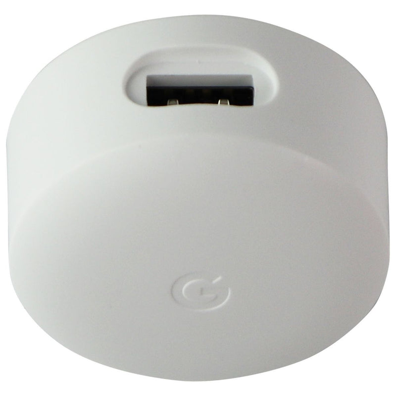 Google HUB (5V/1.4A) 7W Single USB Rounded Wall Adapter/Charger - White (A0018)