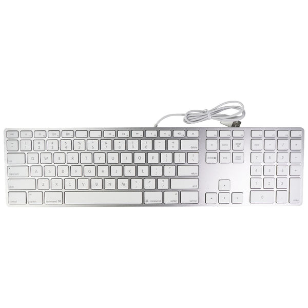 Apple Wired USB Keyboard for Mac OS - Silver/White (A1243, MB110LL/B)