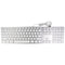 Apple Wired USB Keyboard for Mac OS - Silver/White (A1243, MB110LL/B)