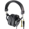 LyxPro HAS-10 Closed Back Over Ear Professional Studio Headphones - Black