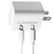 PureGear 20-Watt LightSpeed USB-C Wall Charger with MFi Cable for iPhone - White