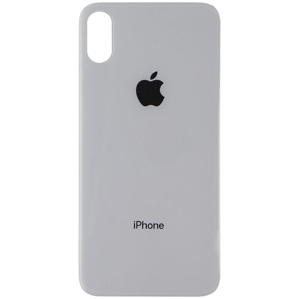Repair Part - Back Glass for Apple iPhone X- White with Apple Logo