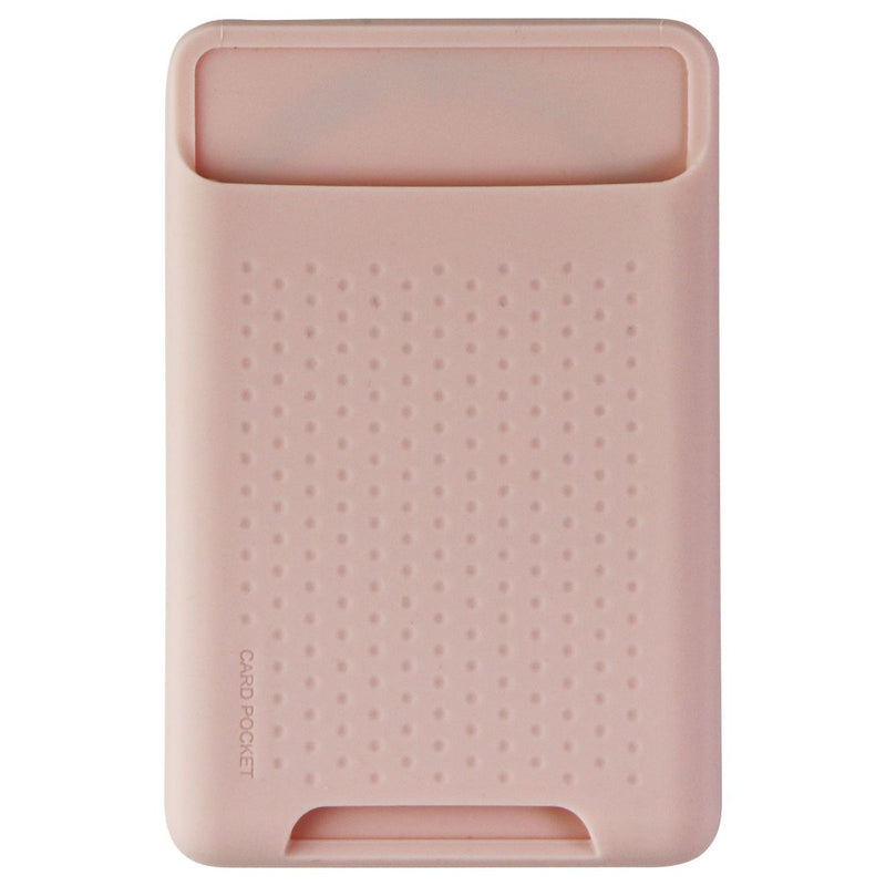 Magnetic Silicone Wallet Card Holder for MagSafe Devices - Pink