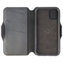 Ercko 2-in-1 Magnet Leather Wallet and Silicone Case for iPhone 11 - Black