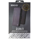 Ercko 2-in-1 Magnet Leather Wallet and Silicone Case for iPhone 11 - Black
