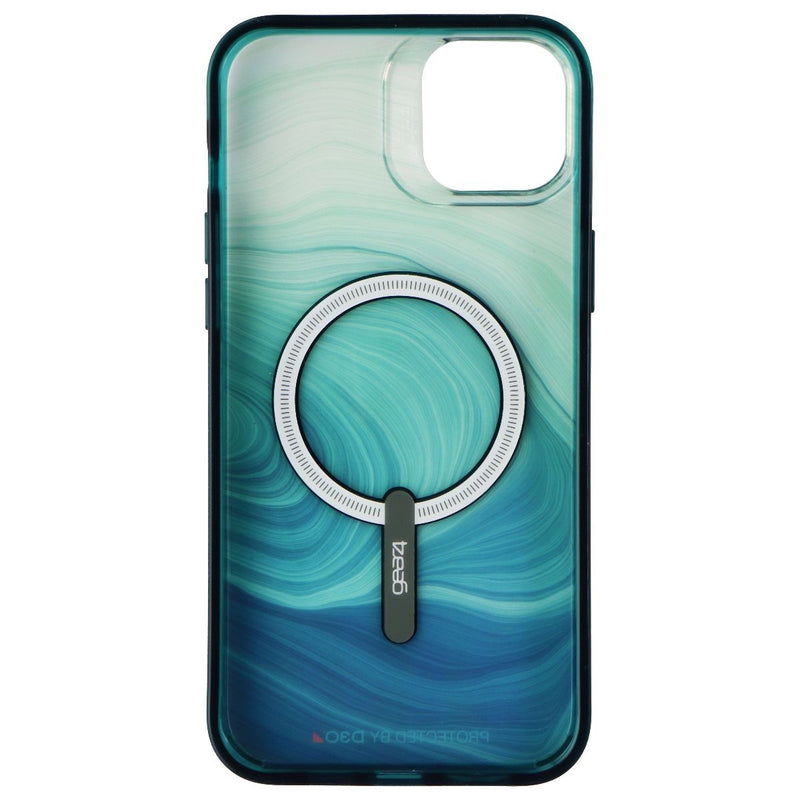 ZAGG Milan Snap Case for MagSafe for Apple iPhone 14 Plus - Green Swirl