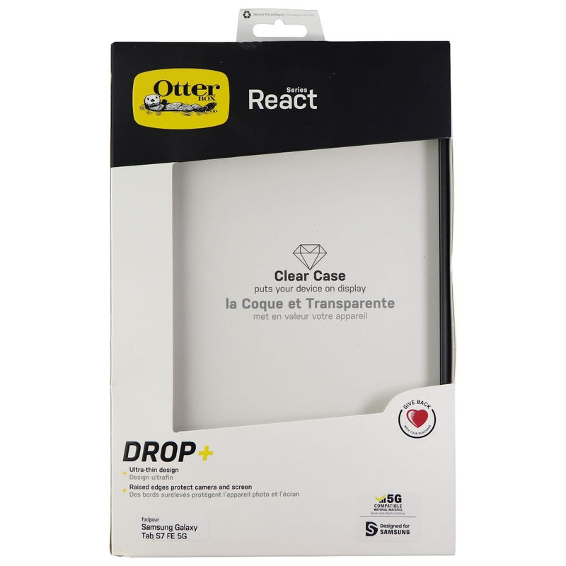 OtterBox React Series Slim Case for Samsung Galaxy Tab S7 FE 5G - Black Crystal