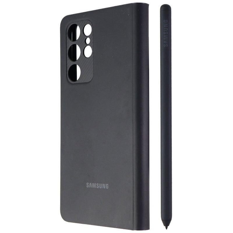 Samsung S-View Flip Case with S-Pen for Galaxy S21 Ultra - Black (EF-ZG99)