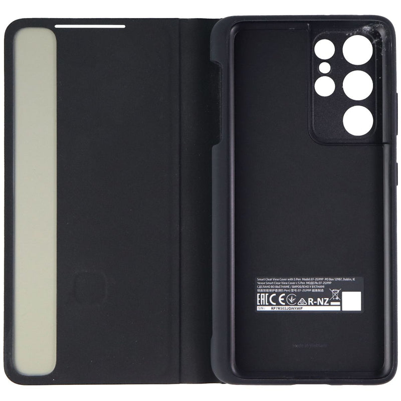 Samsung S-View Flip Case with S-Pen for Galaxy S21 Ultra - Black (EF-ZG99)