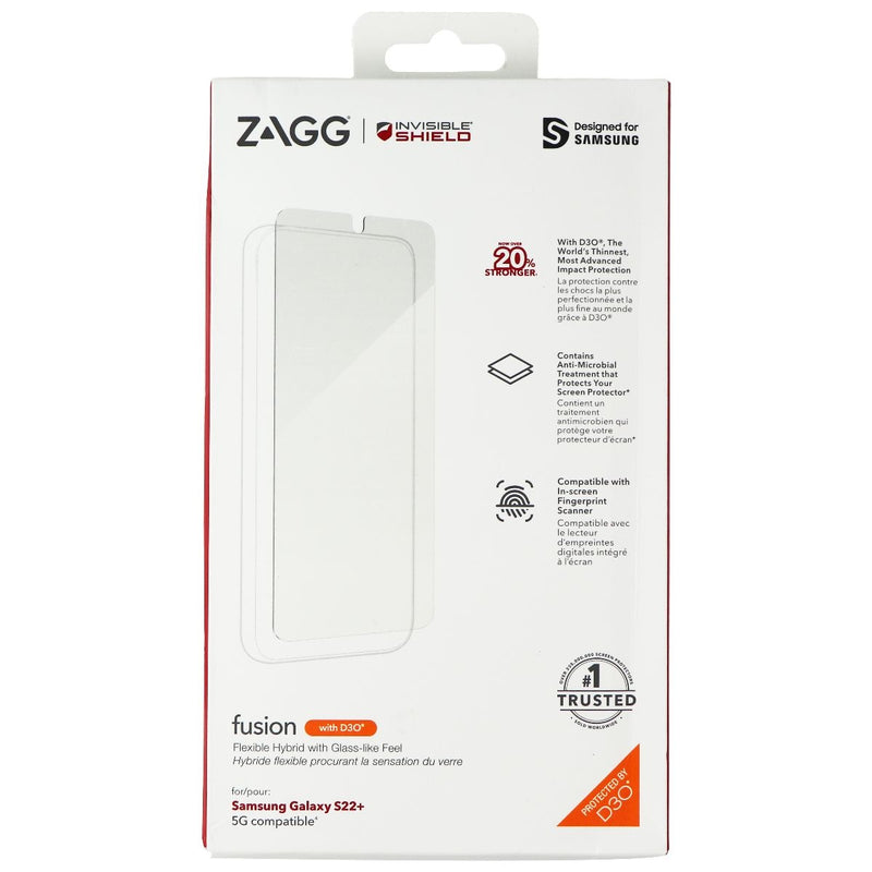 ZAGG InvisibleShield Fusion Screen Protector with D3O for Samsung Galaxy S22+ 5G