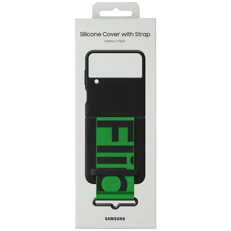 SAMSUNG Silicone Strap Cover for Samsung Galaxy Z Flip4 - Black