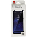 Verizon Curved Tempered Glass Screen Protector for Galaxy (S8+) - Clear/Black