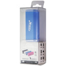 eVogue 3,000mAh Portable Power Bank Single 1A USB Charger - Light Blue/White
