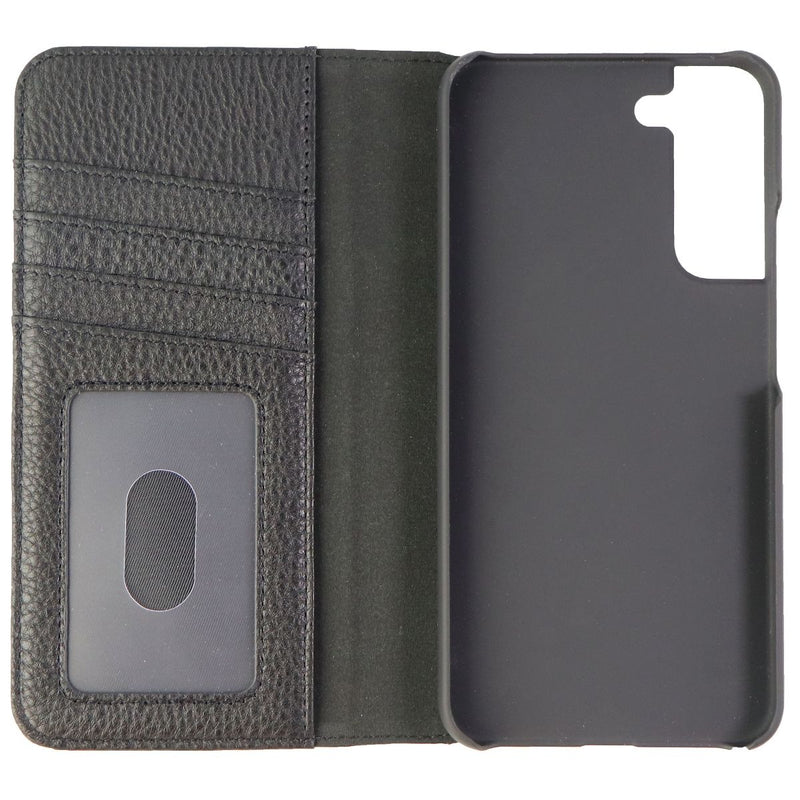 Case-Mate Genuine Leather Wallet Folio Case for Samsung Galaxy (S22+) - Black