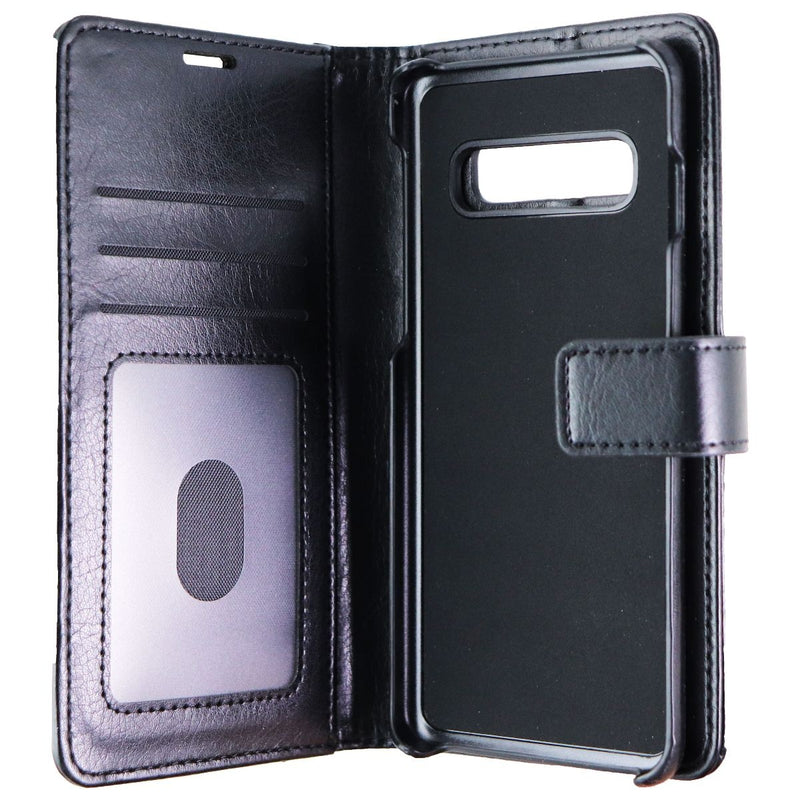 Skech Polo Book Clutch Wallet Cover Detachable Case for Galaxy S10 - Black