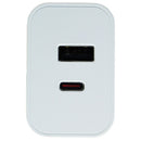 PureGear LightSpeed 30W Dual USB-A/USB-C Port Wall Charger - White