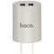 HoCo. (2.4-Amp) Dual USB Charger with Lightning 8-Pin USB Cable - White