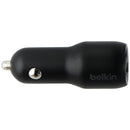 Belkin 24-Watt Dual USB Car Charger for iPhone/Android and More - Black