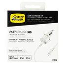 Otterbox Fast Charge Car Charging Kit 8-Pin to USB-C (20W) for iPhones - White