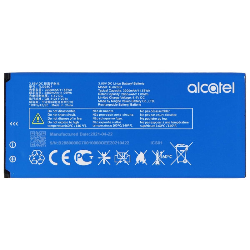 Alcatel Replacement 3000mAh / 3.85V Li-ion Battery for Alcatel (TLi028C7)