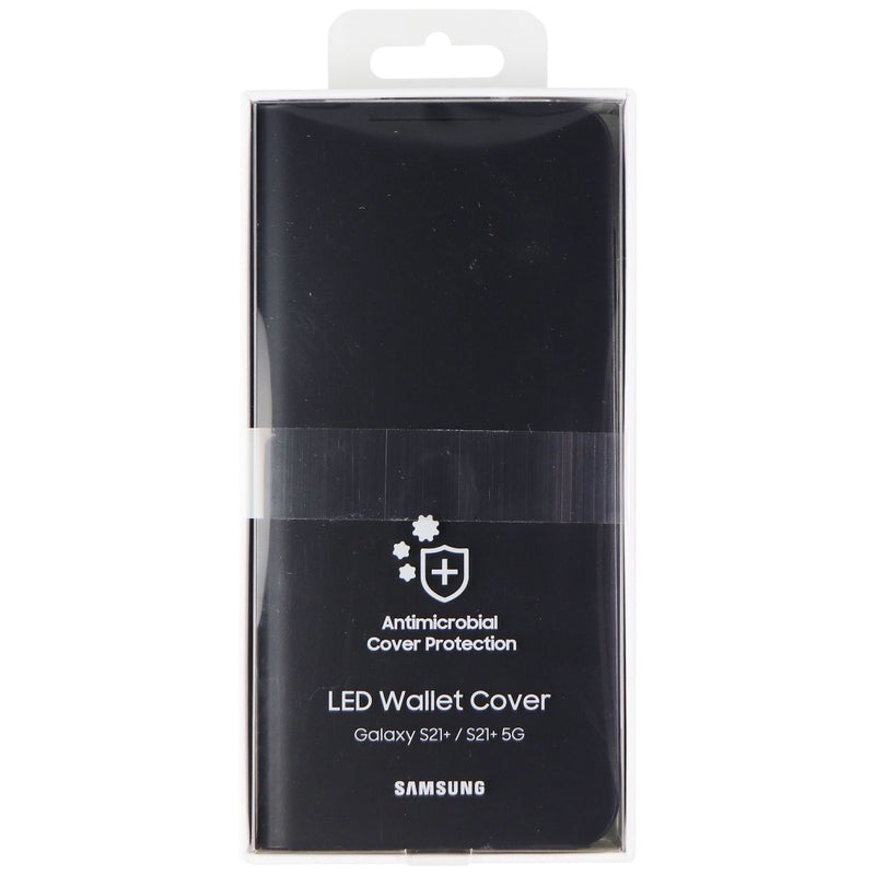 Samsung LED Wallet Cover for Galaxy S21+ (5G) Smartphones - Black