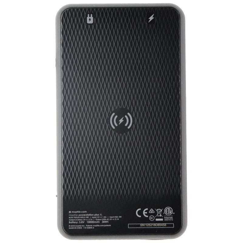 Mophie Powerstation Plus XL 10,000 mAh Power Bank with Switch Tip Cable - Black