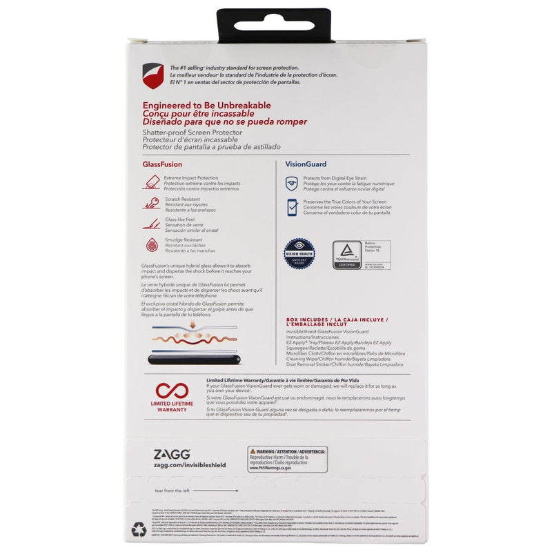 ZAGG Invisible Shield (GlassFusion VisionGuard) Screen Protector for Galaxy S10+