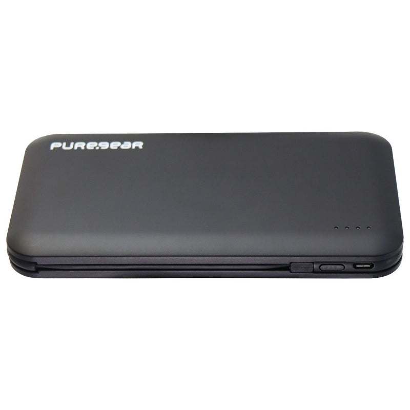 PureGear PureJuice 10K Portable Charger with Built-in Lightning 8-Pin & USB-C