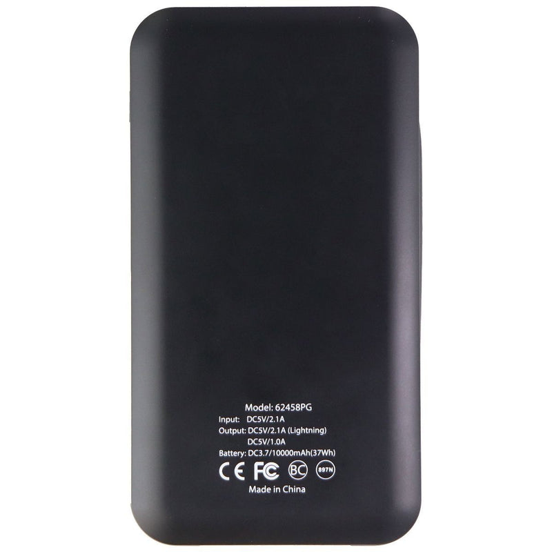 PureGear PureJuice 10K Portable Charger with Built-in Lightning 8-Pin & USB-C