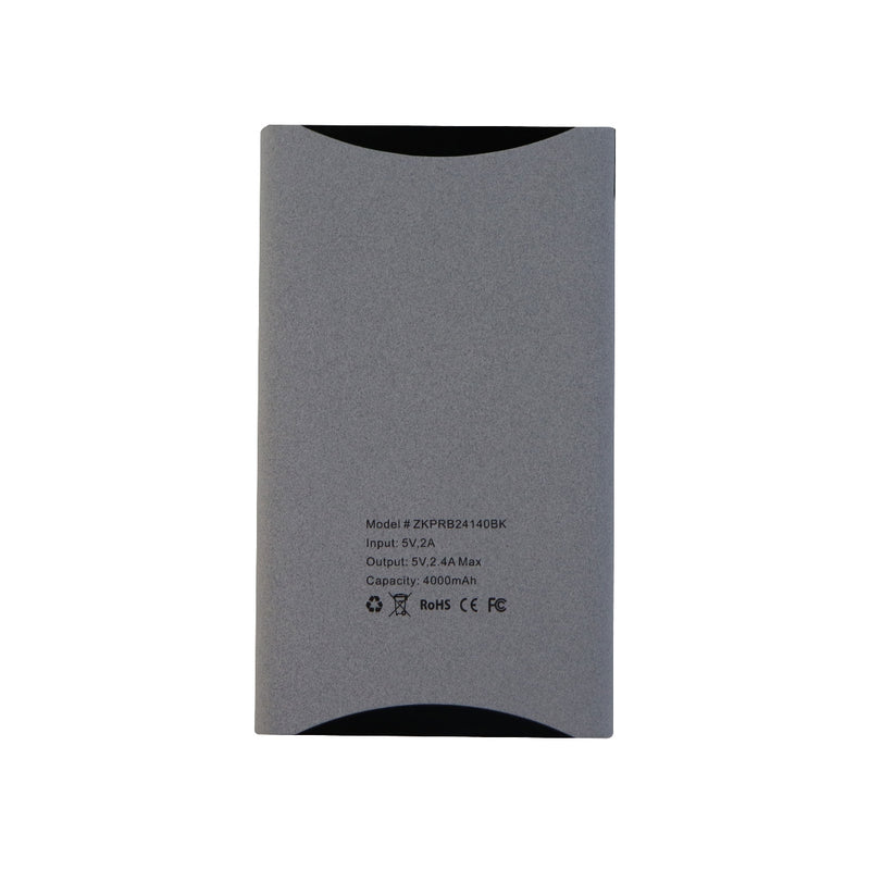 ZipKord External Battery Pack for USB-A Compatible Chargers - Grey, Black