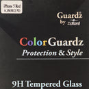 ZipKord ColorGuardz 9H Tempered Glass for iPhone SE 5s 5 - Metallic Red Border