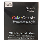 ZipKord ColorGuardz 9H Tempered Glass for Galaxy S5 w/ Metallic Blue Border Trim