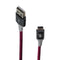 360 Electrical Habitat 4 FT USB-C to USB-A Braided Charging Cable - Cranberry