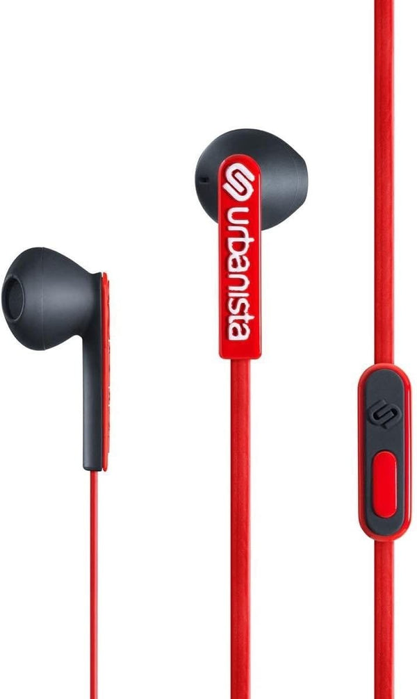 Urbanista San Francisco Ergonomic Earphones w/ Remote and Mic - Red Snapper/Red - Urbanista - Simple Cell Shop, Free shipping from Maryland!