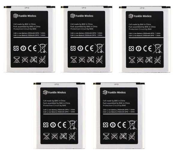 KIT 5 Franklin Wireless Standard Battery V604454AR 2100mAh for MHS900L JetPack - Franklin Wireless - Simple Cell Shop, Free shipping from Maryland!