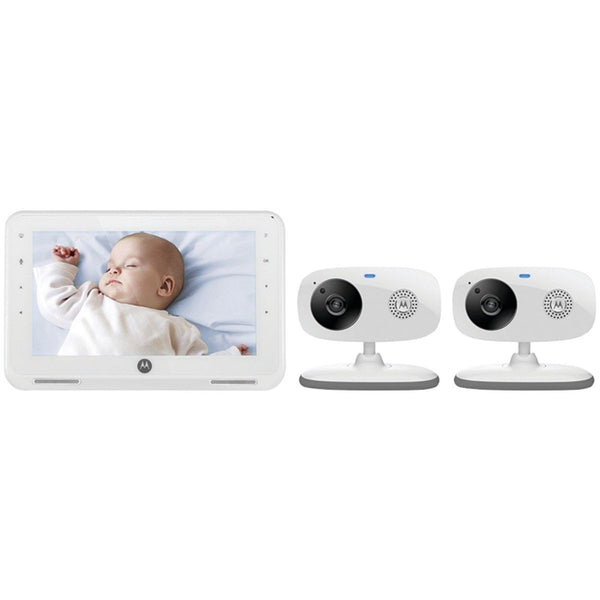 Motorola (MBP867-2) 7-inch LCD Digital Video Baby Monitor with 2 Cameras - White - Motorola - Simple Cell Shop, Free shipping from Maryland!