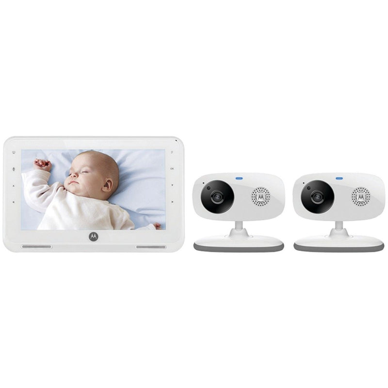 Motorola (MBP867-2) 7-inch LCD Digital Video Baby Monitor with 2 Cameras - White - Motorola - Simple Cell Shop, Free shipping from Maryland!