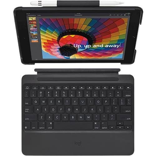 Logitech Slim Combo Keyboard Folio Case for Apple iPad 6th & 5th Gen - Black - Logitech - Simple Cell Shop, Free shipping from Maryland!