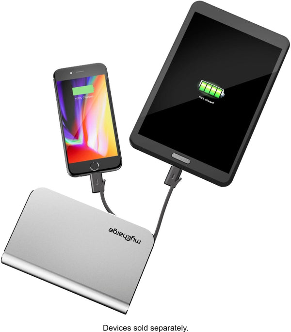myCharge HUBMAX 10,050mAh Portable Bank w/ USB-C for iPhones - Silver - myCharge - Simple Cell Shop, Free shipping from Maryland!