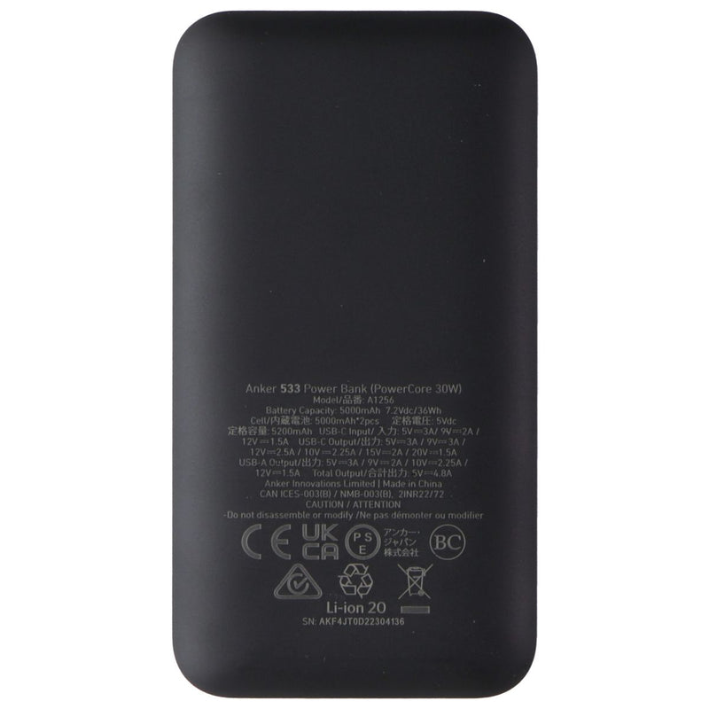 Anker 533 Series 5 Power Bank (PowerCore 30W) - Black