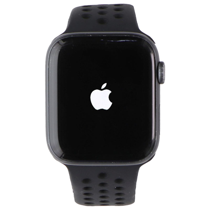 The Apple Watch Nike+ Series 4 (44mm) A1976 Gray AL w/ Black Sport Loop Band