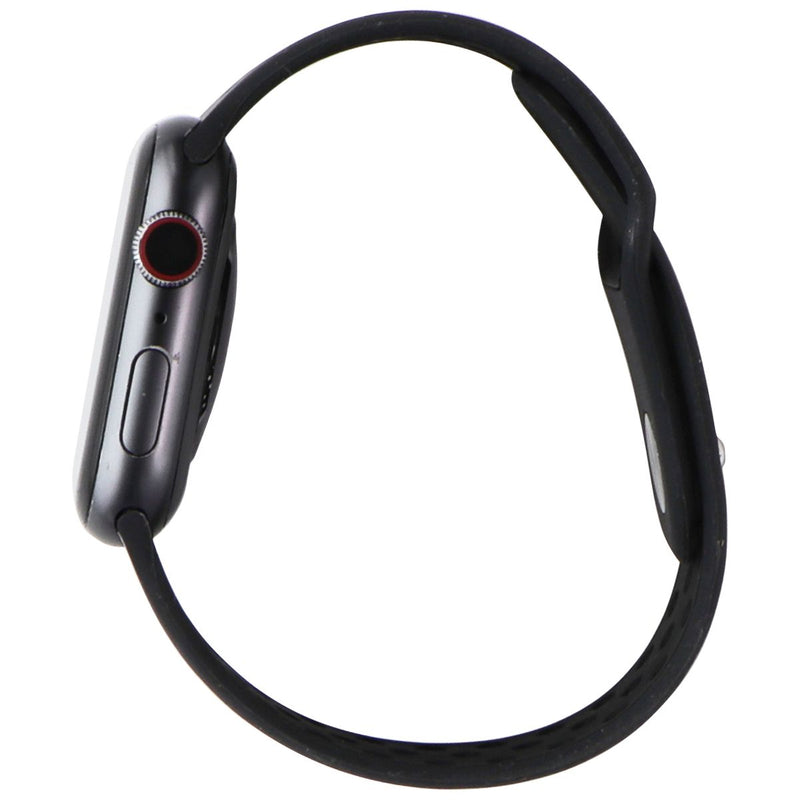 The Apple Watch Nike+ Series 4 (44mm) A1976 Gray AL w/ Black Sport Loop Band