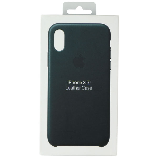 Apple Leather Series Case for Apple iPhone Xs - Forest Green - Apple - Simple Cell Shop, Free shipping from Maryland!