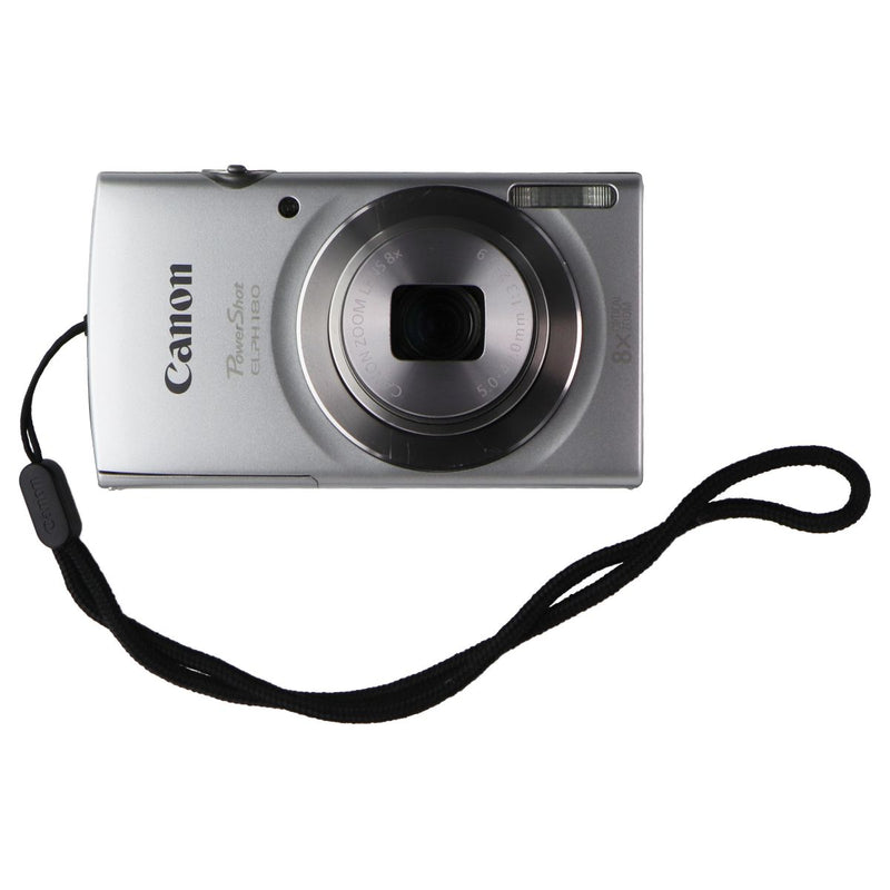 Canon PowerShot ELPH 180 20MP 8x Optical Zoom HD Video Digital Camera - Silver