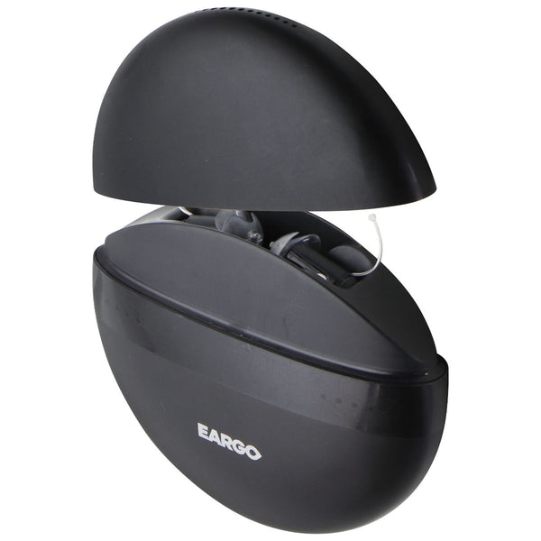 Eargo 6 Self-Fitting OTC CIC Rechargeable Hearing Aid with Case - Black
